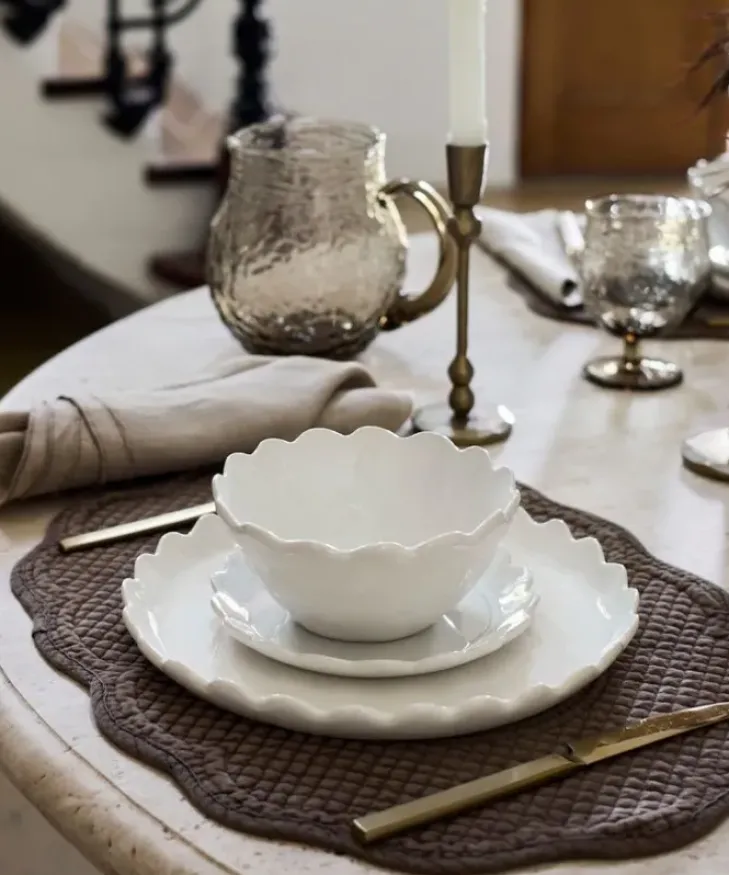 Clearance Rena Quilted Placemat Brown Placemats & Coasters