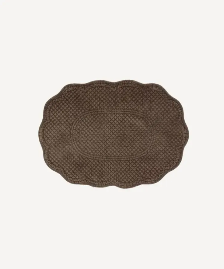 Clearance Rena Quilted Placemat Brown Placemats & Coasters