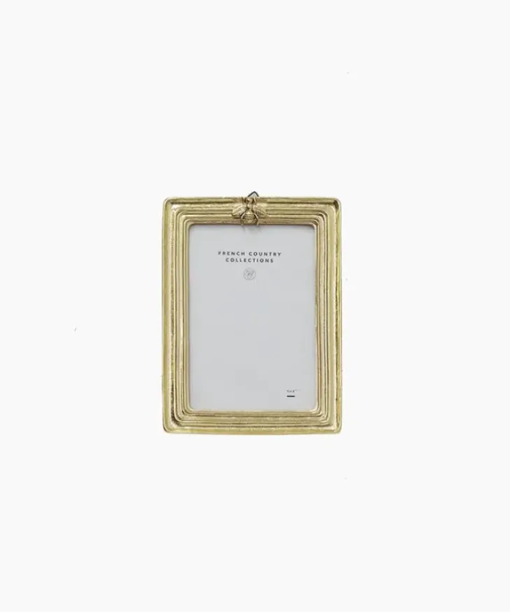Hot Ribbed Bee Frame Gold 4x6 Photoframes