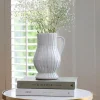 Hot Ribbed Jug Small Urns, Vases & Planters