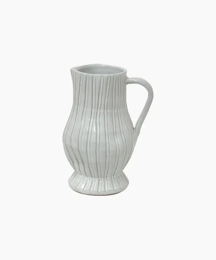 Hot Ribbed Jug Small Urns, Vases & Planters