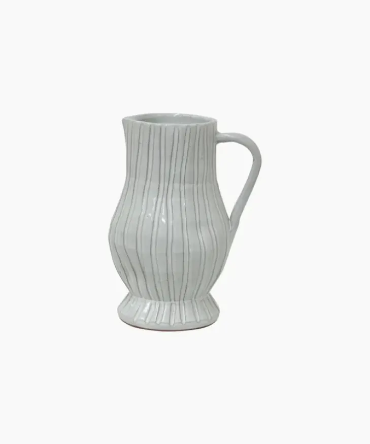 Hot Ribbed Jug Small Urns, Vases & Planters