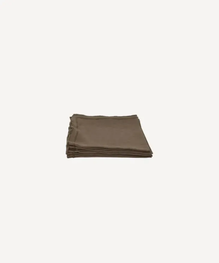 Discount Riley Napkin Brown Tablecloths & Napkins