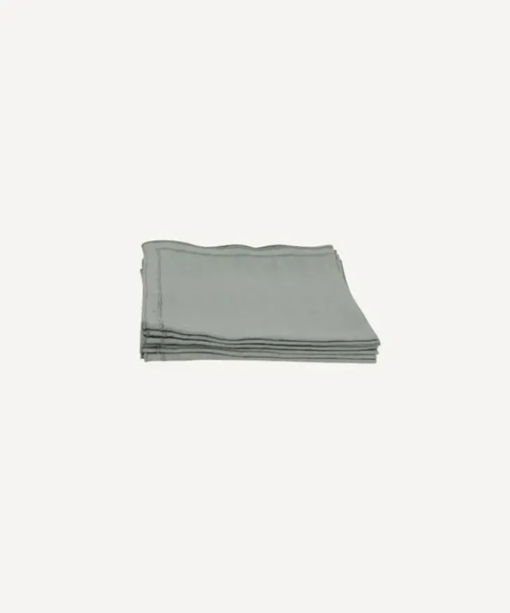 Best Riley Napkin Fog Blue Tablecloths & Napkins
