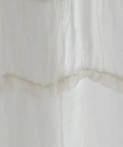 Fashion Ruffles Linen Curtain White Curtains