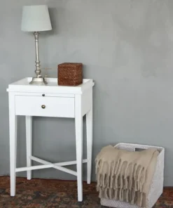 Sale Saskia Bedside Table White Bedsides & Dressers