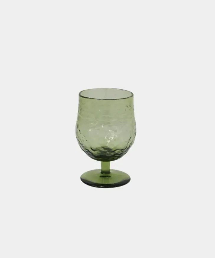 Outlet Serena Green Wine Goblet Glassware & Drinkware