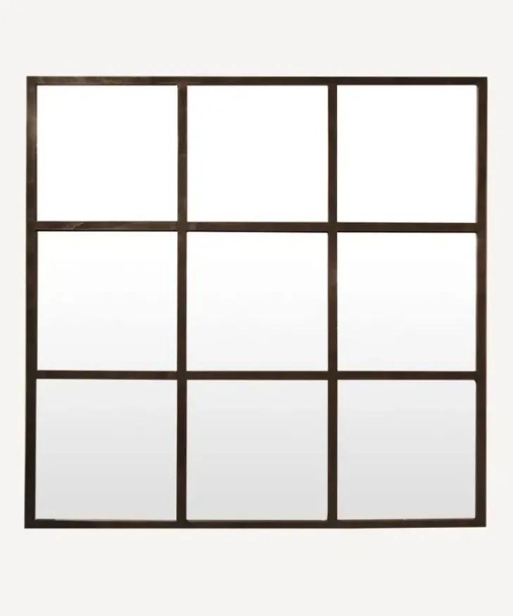 Fashion Square Iron Grid Mirror Mirrors