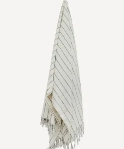 Outlet Striped Linen Cotton Bed Cover Bed Linen