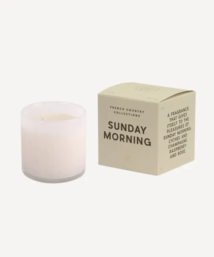 Outlet Sunday Morning Glass Candle Candles