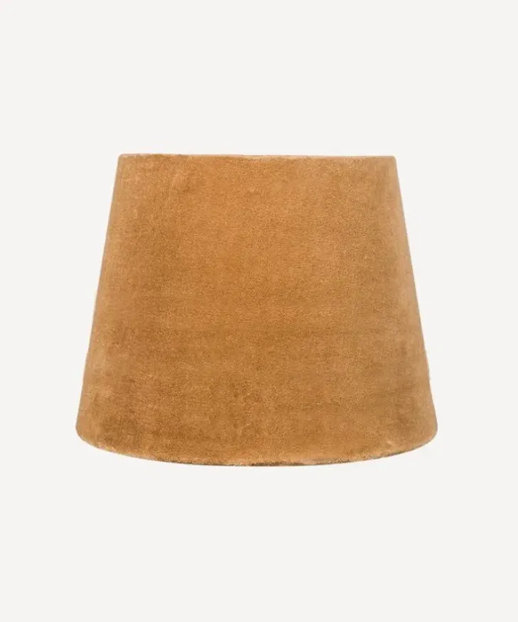 Clearance Tapered Drum Velvet Shade Gold 20cm Lampshades