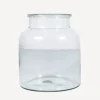 Online Wide Glass Vase Small Urns, Vases & Planters