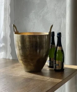 Outlet Wine Bucket Burnt Pewter Large Champagne & Ice Buckets