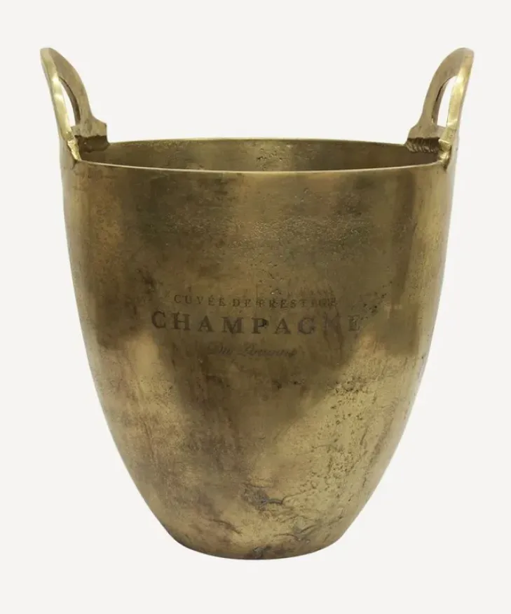 Outlet Wine Bucket Burnt Pewter Large Champagne & Ice Buckets