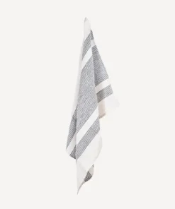 Sale Woven Multi Stripe Tea Towel Natural & Black Tea Towels